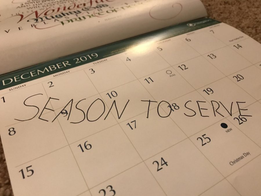 Many people are only willing to serve during December