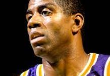 A tired Magic Johnson during one of his best games.