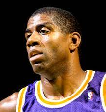 A tired Magic Johnson during one of his best games.